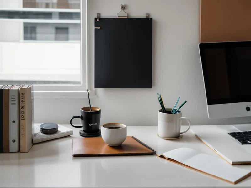 Deux tasses de café sur une table, rendez-vous professionnel né d'un email bien envoyé